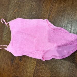 Hunza G Pink One Piece Swimsuit